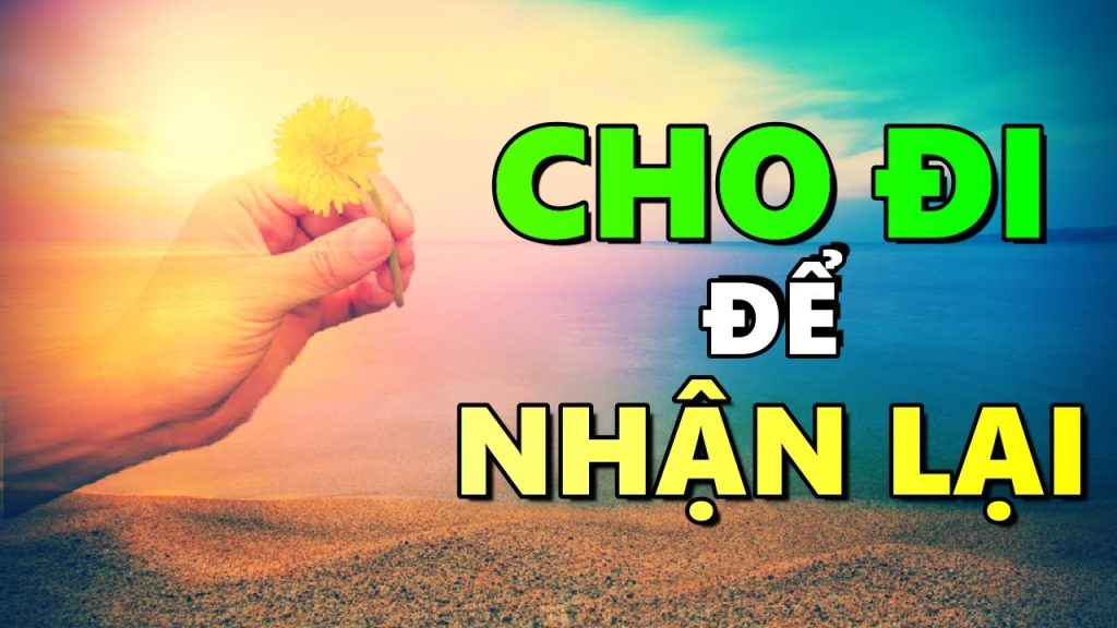 quy luật cho đi để nhận lại