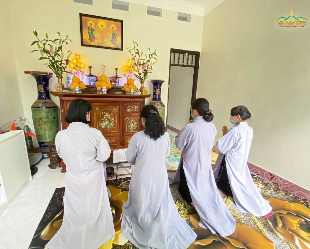 nghi thức tụng kinh tại nha