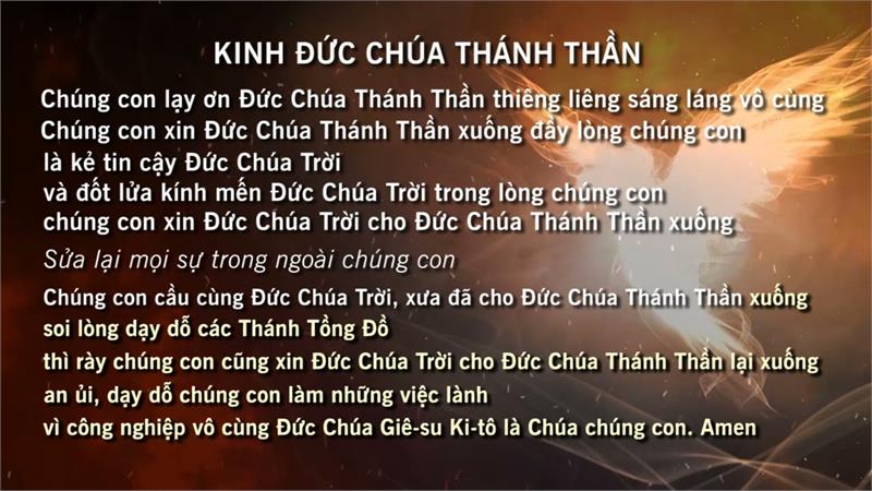 Kinh Chúa Thánh Thần 